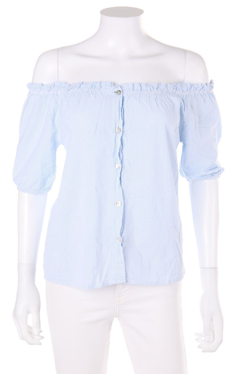 COLLOSEUM - Carmen-Bluse mit Streifen - S