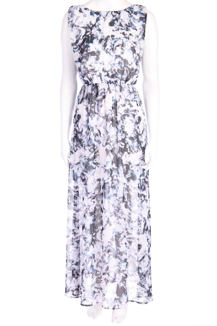 BIK BOK - Chiffon-Maxi-Kleid mit Schlitz - S