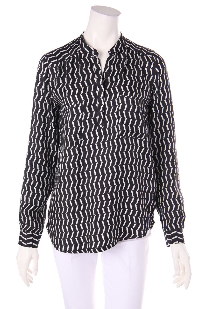 0039 ITALY - Bluse aus Seide mit Print - L