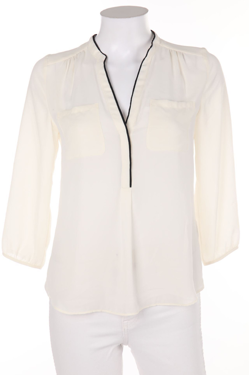 H&M - Bluse mit 3/4-Ärmel mit aufgesetzten Taschen - D 34