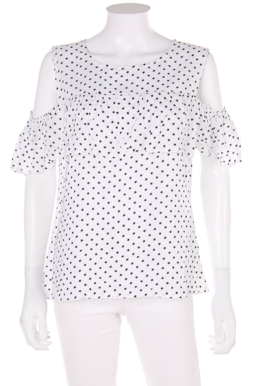 COLOURS OF THE WORLD - Blusentop mit Print mit Volants - D 40