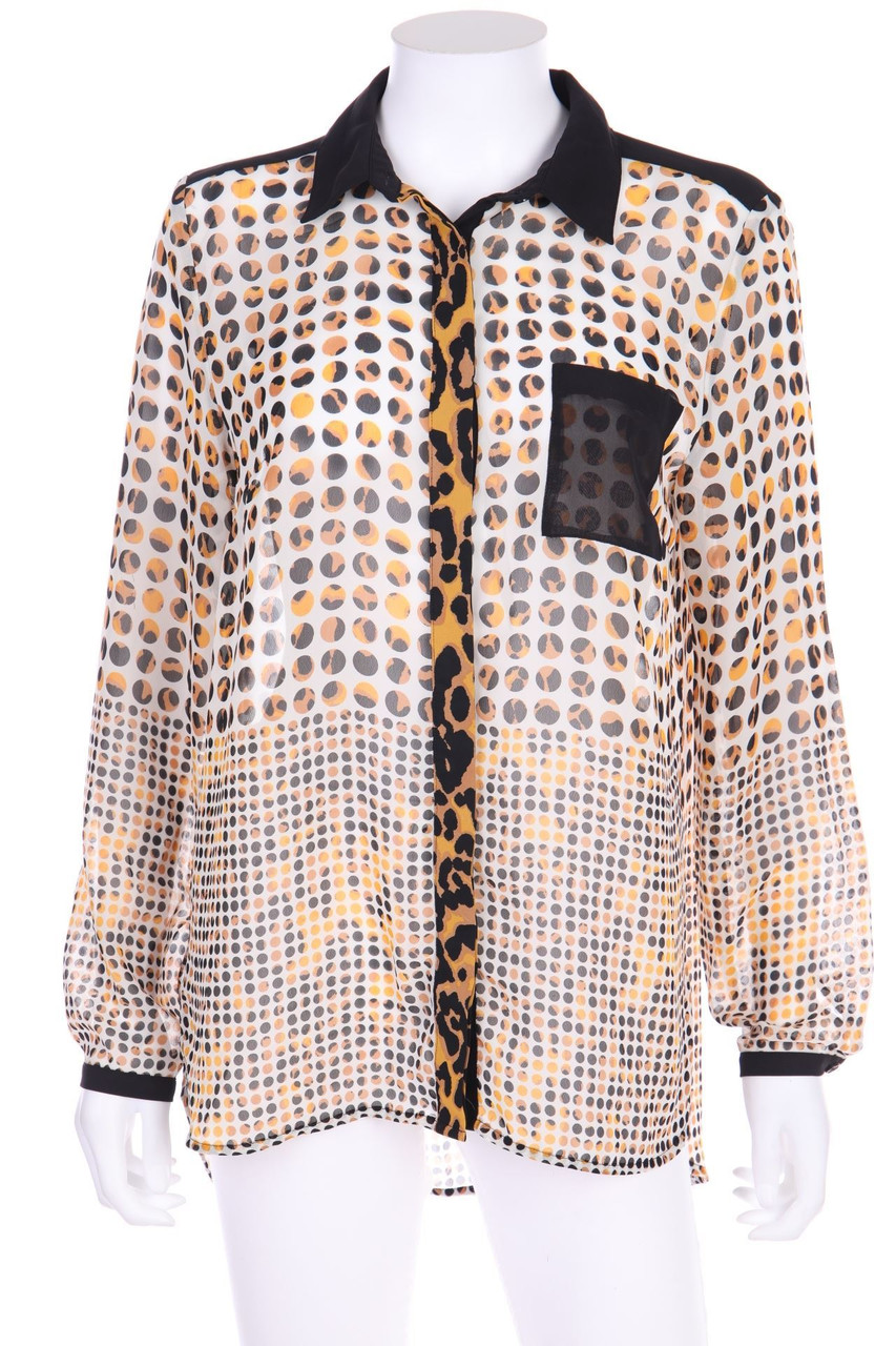 MANDARIN - Bluse mit Punkten - D 38