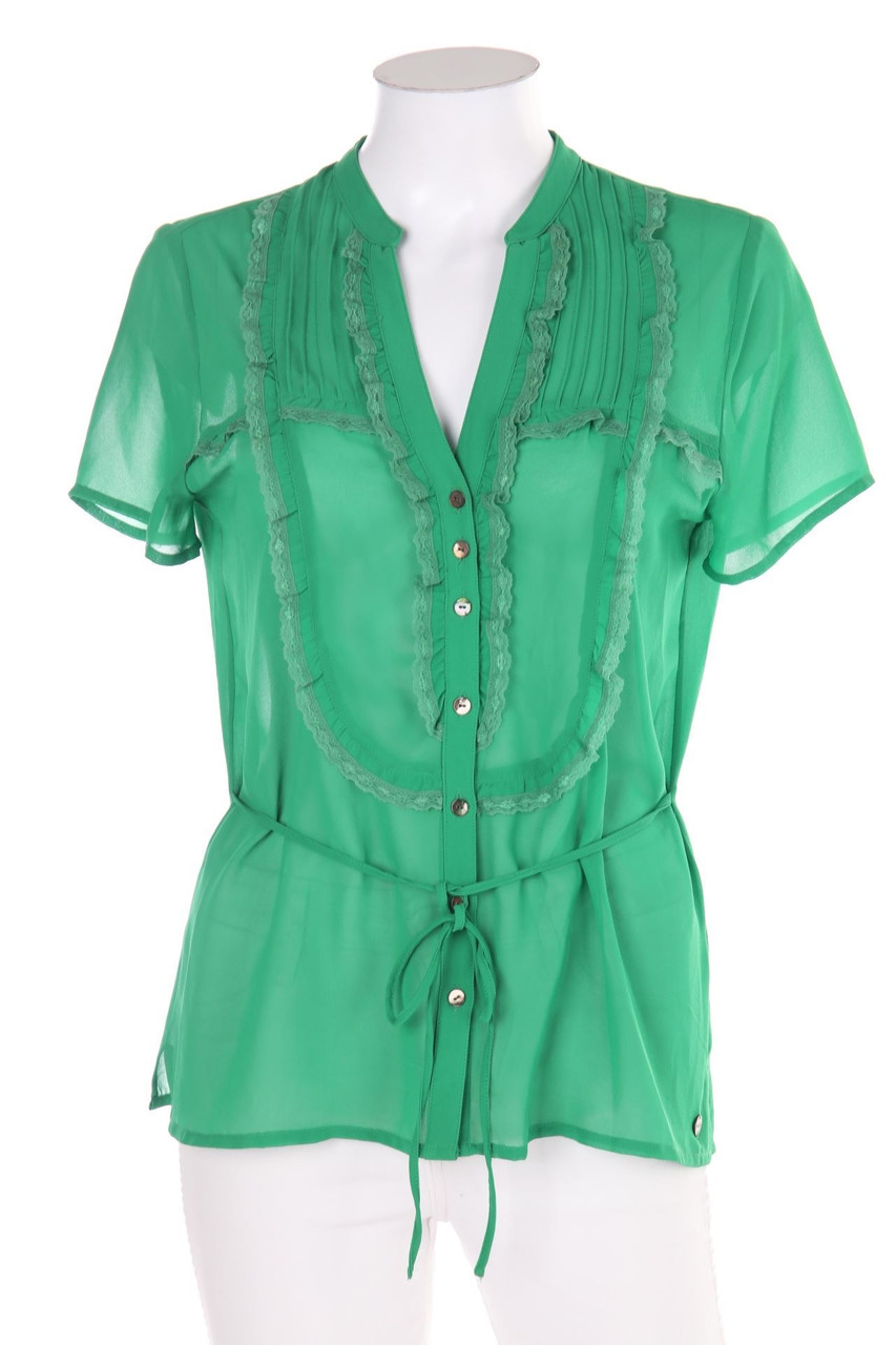 MEXX - Kurzarm-Bluse mit Biesen - D 36