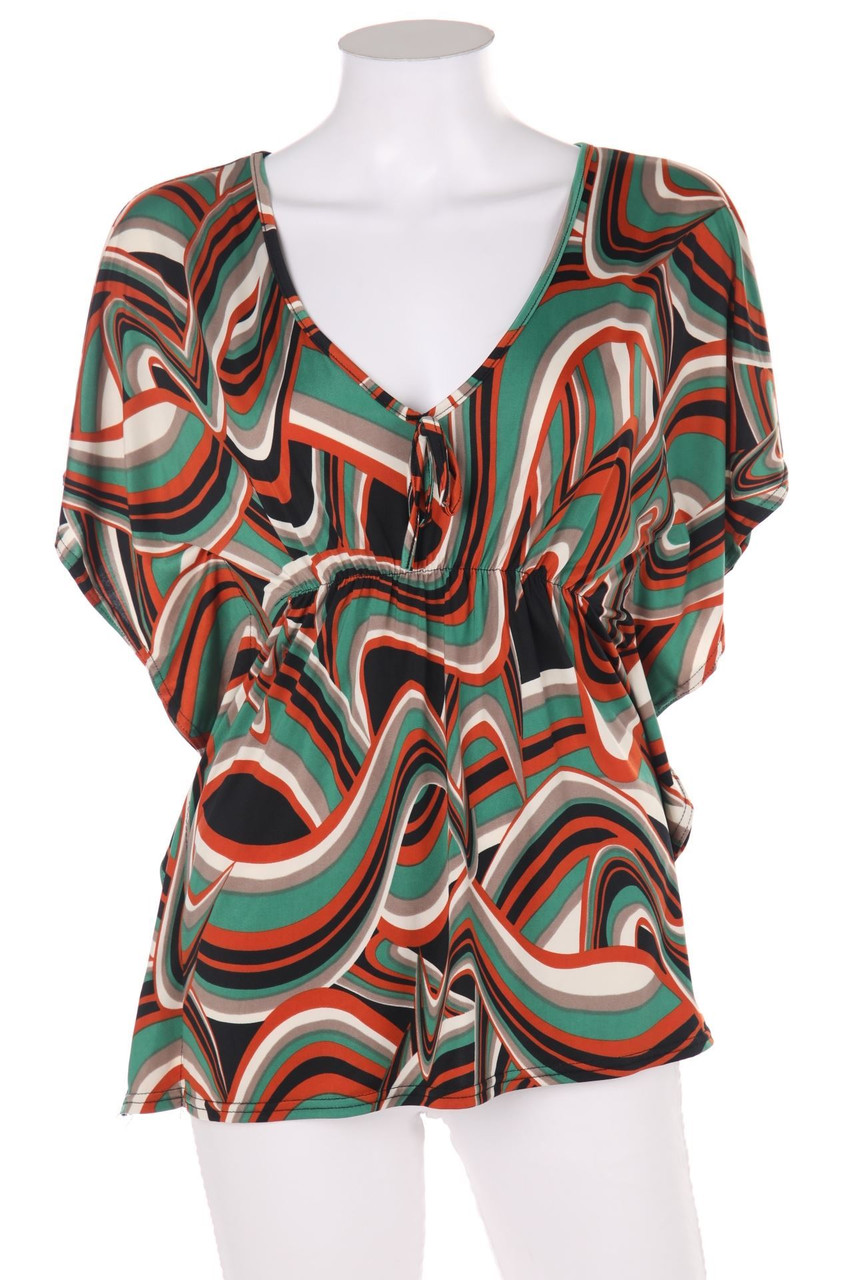 ELL´A - Wickel-Wickel-Bluse mit Gummizug - L