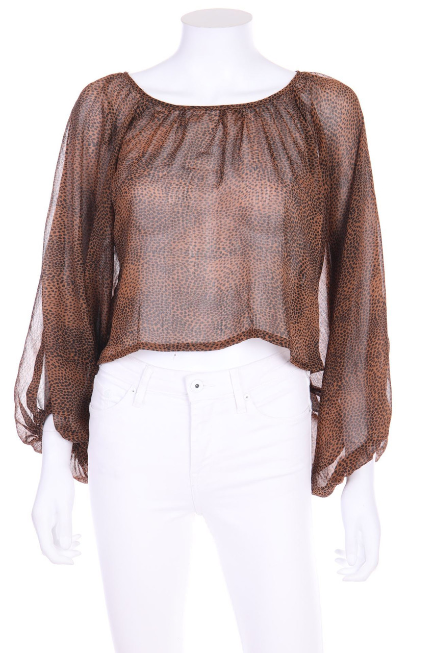 AX Paris - Bluse mit Leo-Print - L