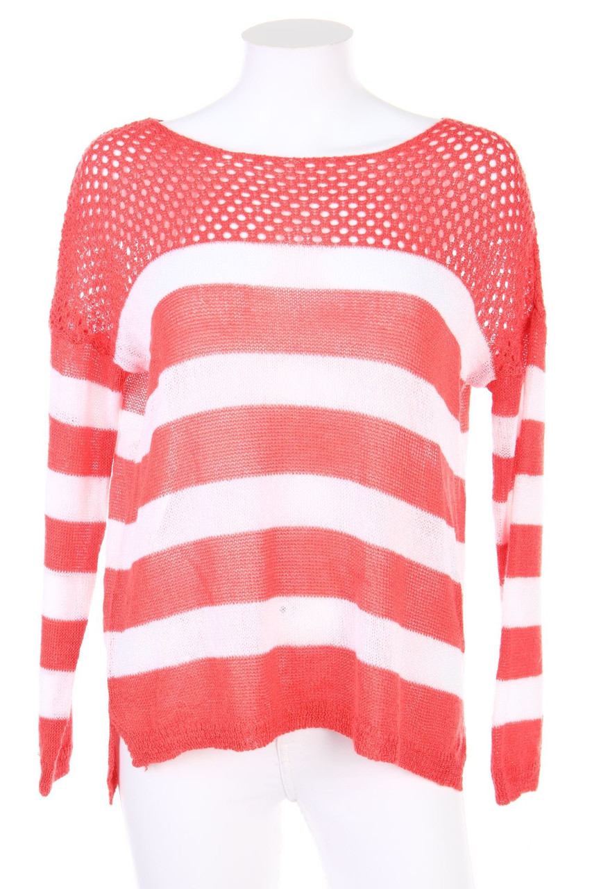 TODAY - Strick-Pullover mit Streifen - M