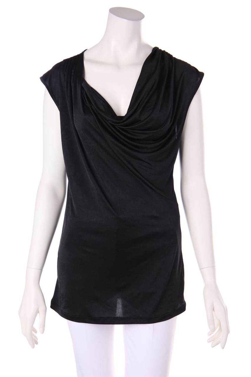 Calvin Klein - Top mit Wasserfall-Ausschnitt - M