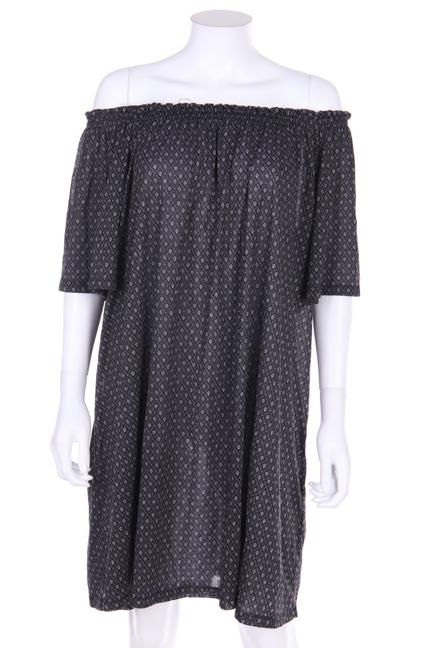 H&M - Carmen-Kleid aus Jersey mit Gummizug - L