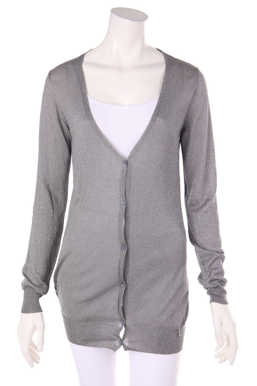 PATRIZIA PEPE - Metallic-Cardigan mit Streifen - D 38