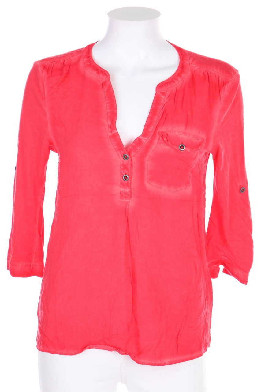 Q/S designed by s.Oliver - Hemd-Bluse mit 3/4-Ärmel mit Krempel-Ärmeln - D 34