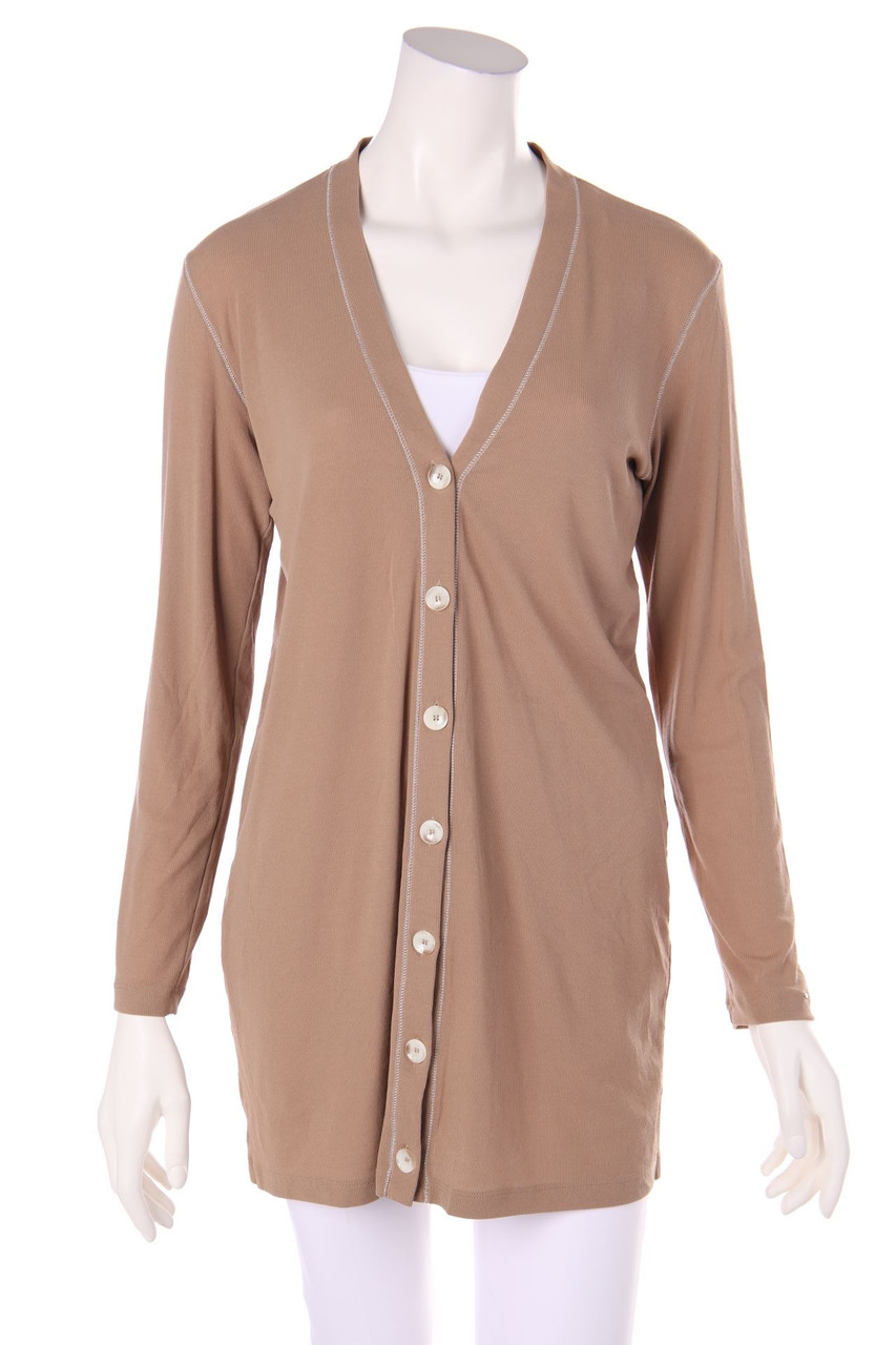 MARC CAIN - Cardigan mit Schmuckstein-Applikation - D 38