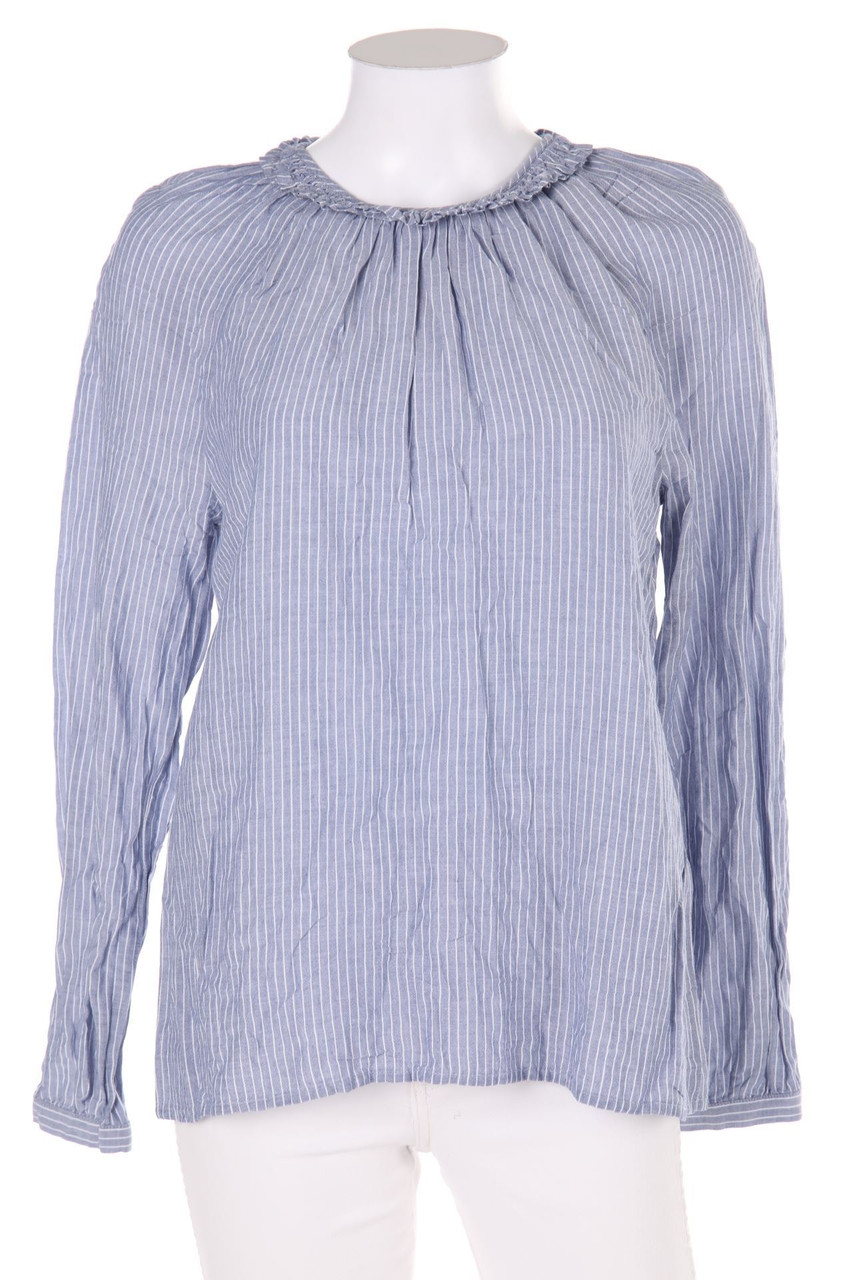 re.draft - Bluse aus Baumwoll-Mix mit Rüschen - D 38