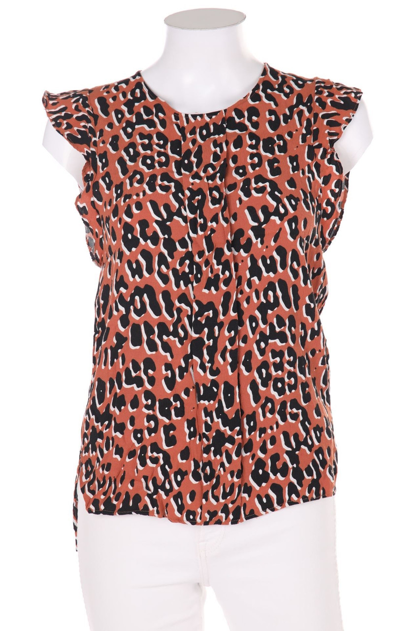 ZARA WOMAN - Blusentop aus Viskose mit Print - S