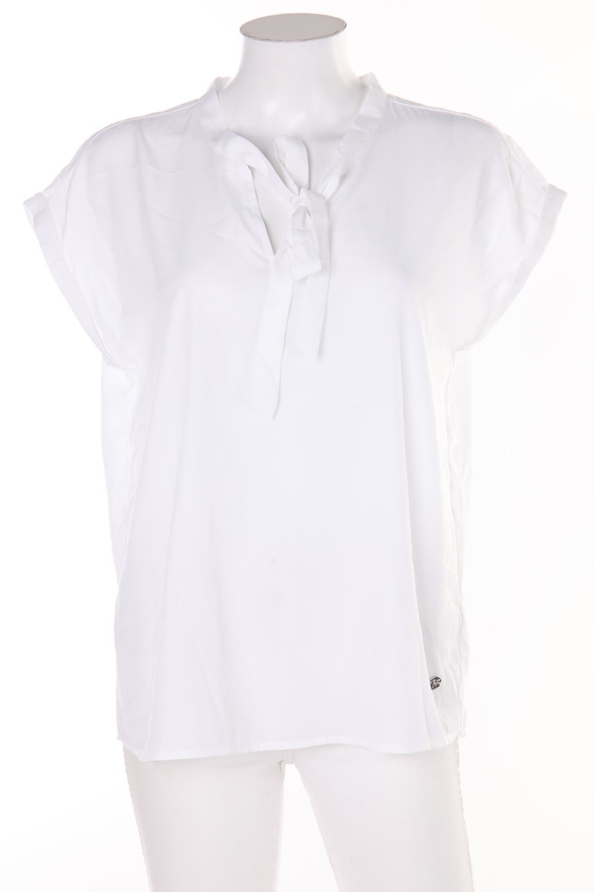 bruno banani. - Kurzarm-Bluse mit Logo-Plakette - D 38