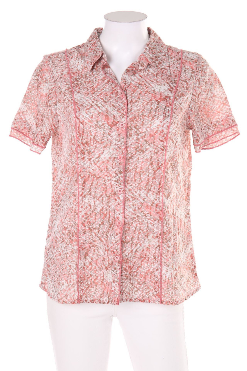 Charles Vögele - Hemd-Bluse mit kurzem Ärmel - D 36