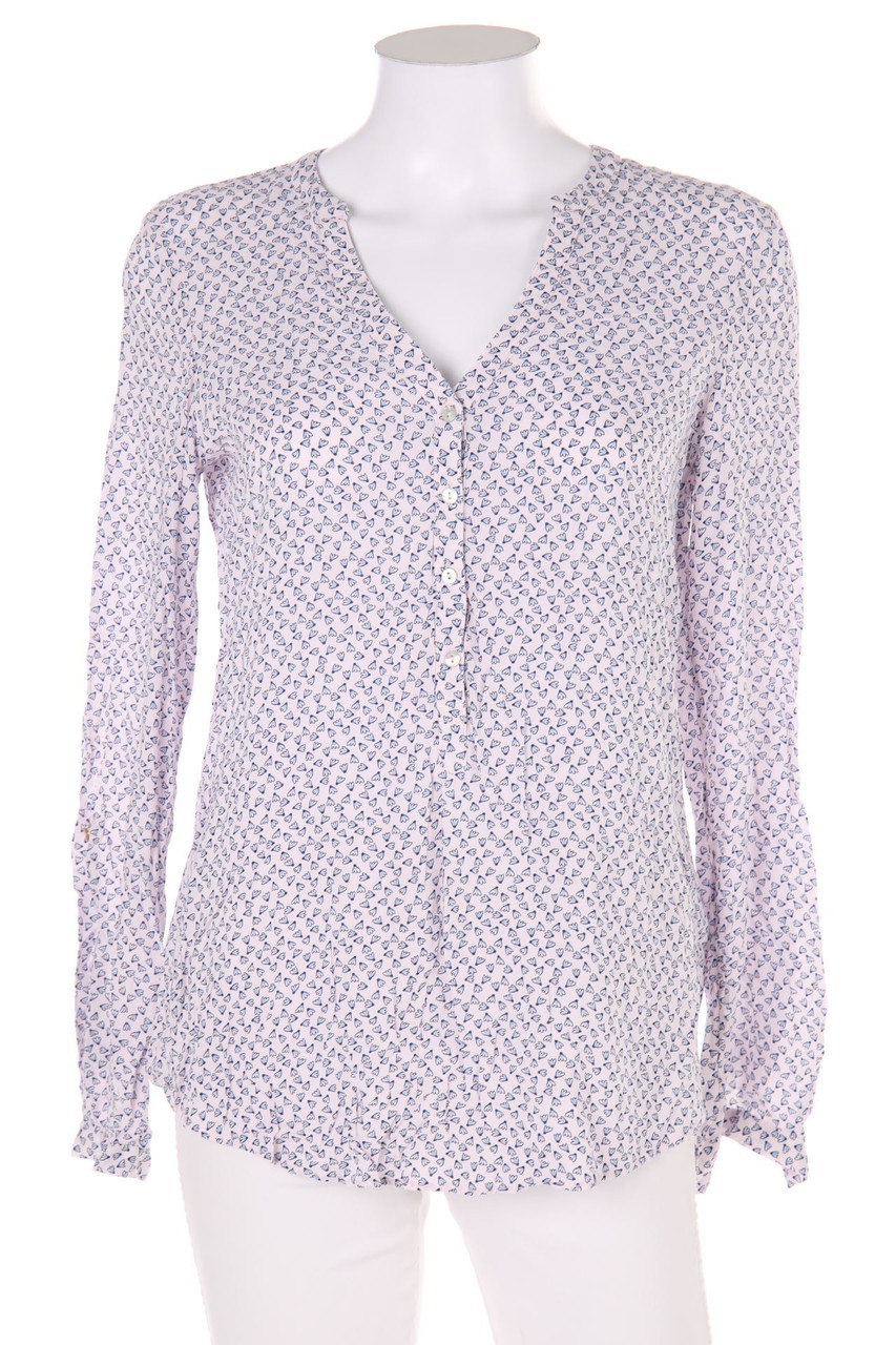 ESPRIT - Hemd-Bluse mit Krempel-Ärmeln - D 34