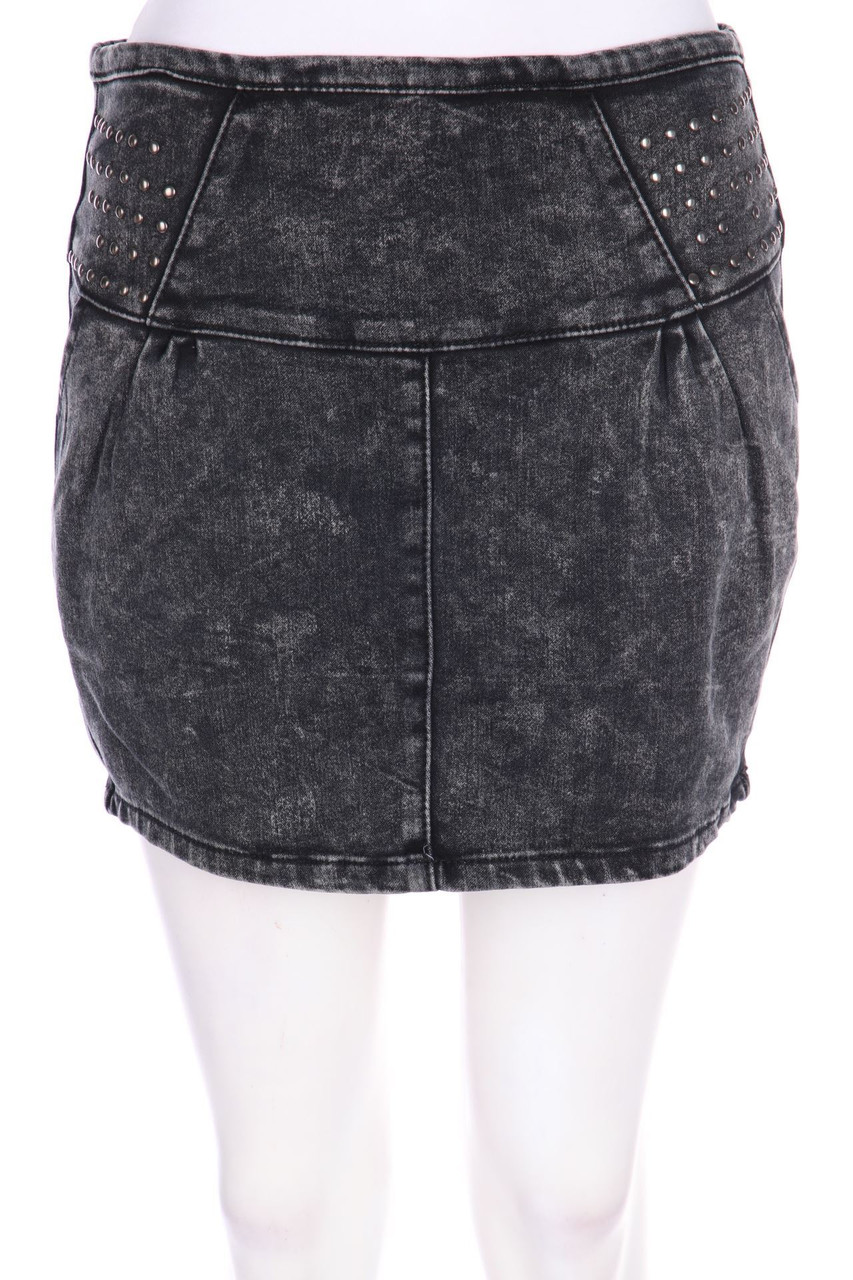 RUBY TUESDAY - Mini-Jeansrock aus Baumwoll-Mix mit Nieten - D 40