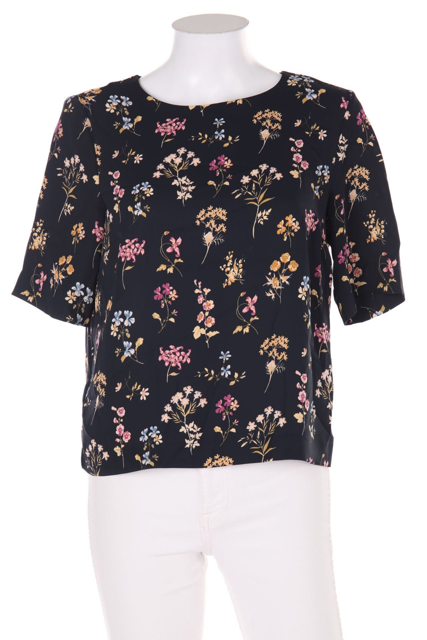 someday. - Kurzarm-Bluse mit floralem Muster - D 36