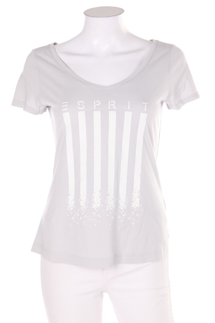 ESPRIT - Kurzarm-Shirt mit Logo-Print - XS
