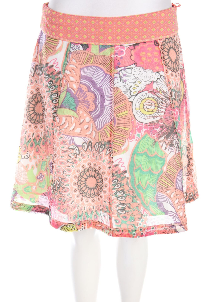 comma - Minirock mit Blumen-Print - D 36