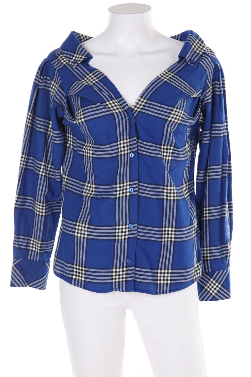 H&M - Oversize-Hemd-Bluse mit überschnittener Schulter - D 36