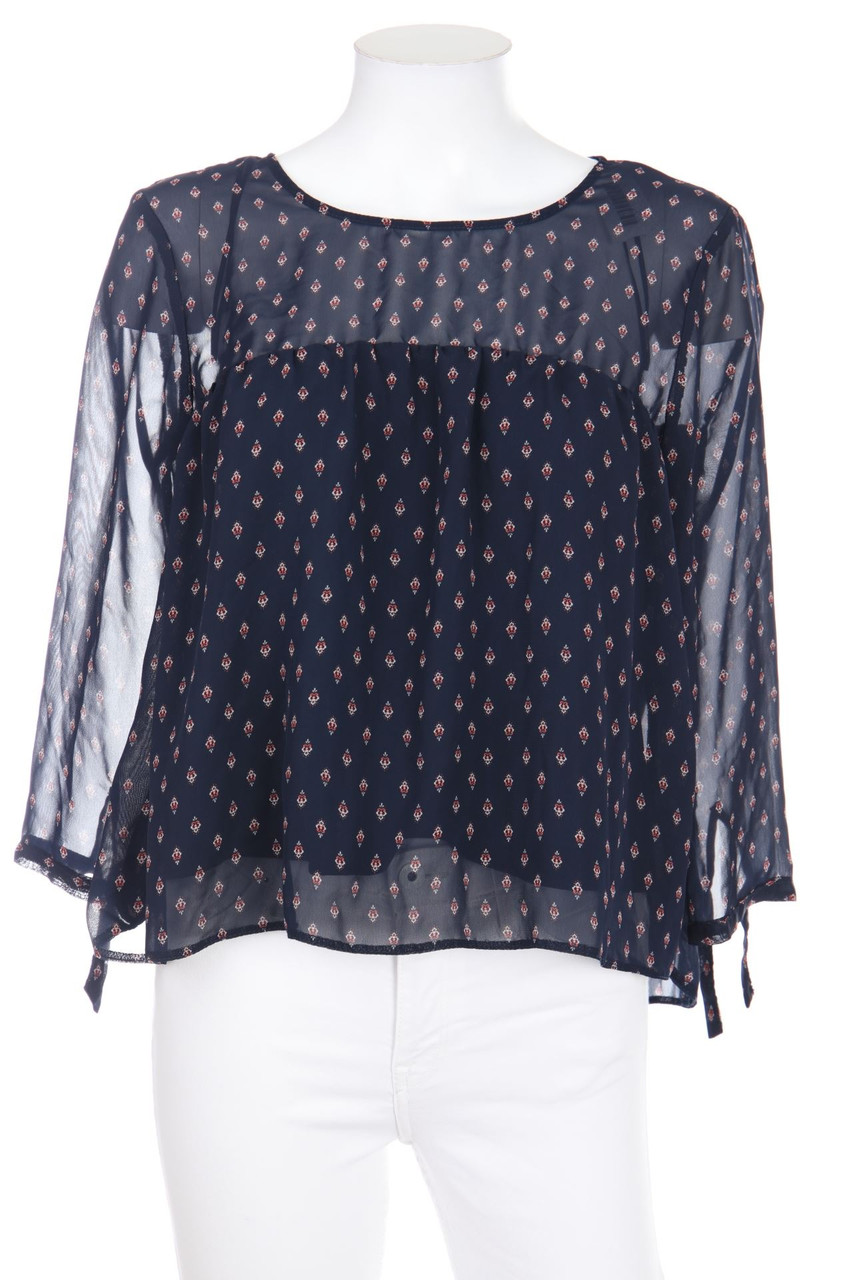 CLOCKHOUSE Elements Collection - Chiffon-Bluse mit 3/4-Ärmel - D 38