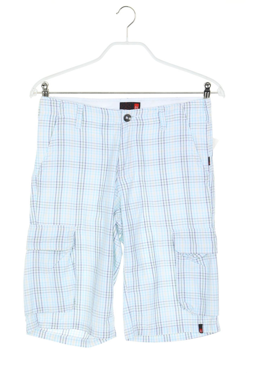 és - Cargo-Shorts mit Karo-Muster - W29