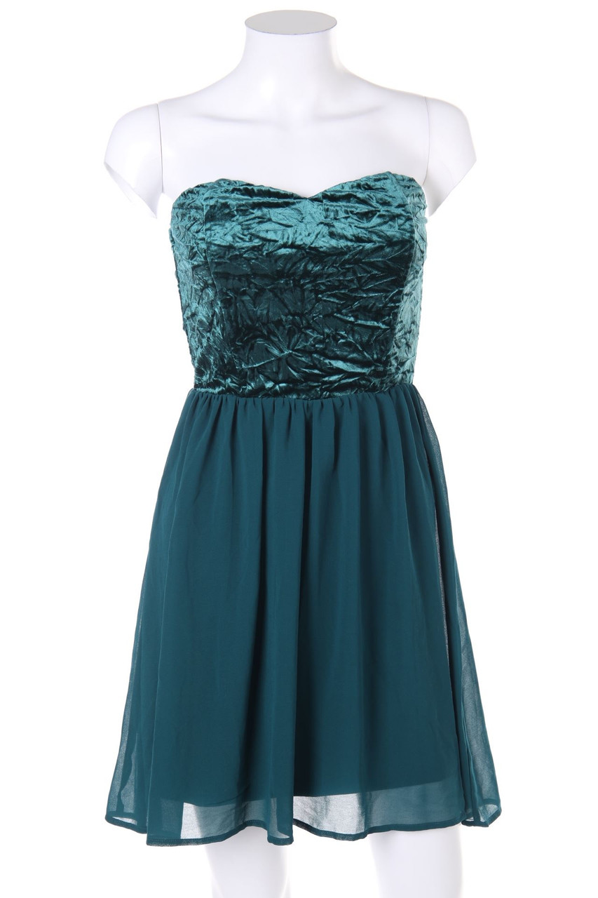 even&odd - Party-Kleid aus Samt mit Chiffon - S