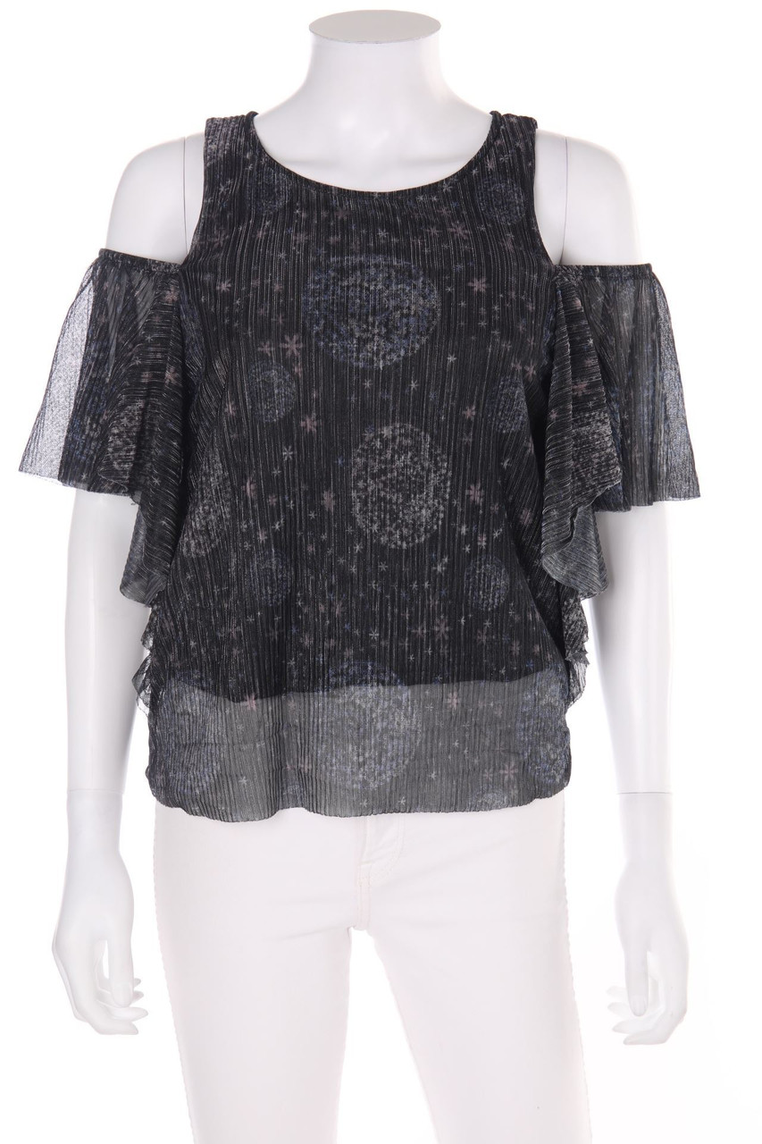 CLOCKHOUSE by C&A - Cold-Shoulder-Bluse mit Volants - M