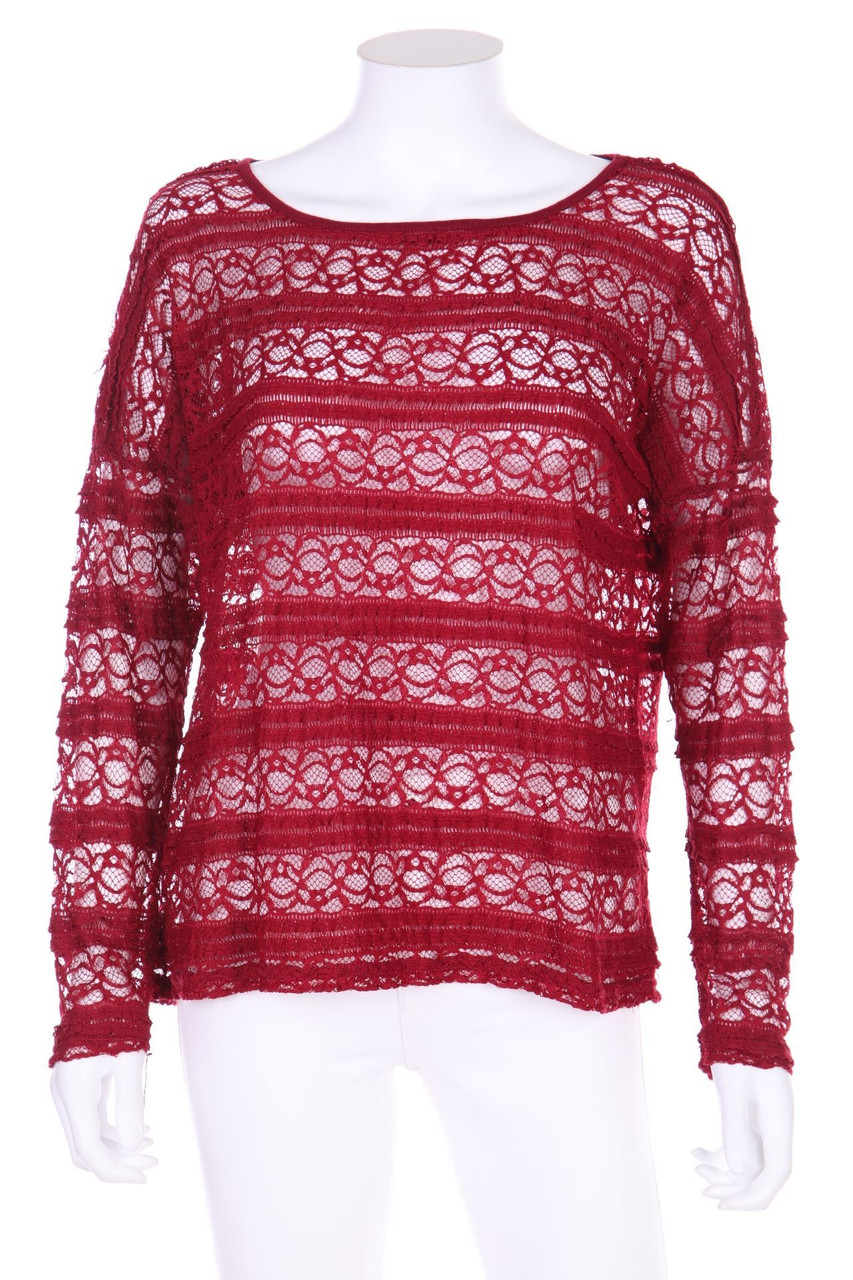 Street One - Longsleeve-Shirt aus Spitze mit Batwing-Ärmeln - D 40