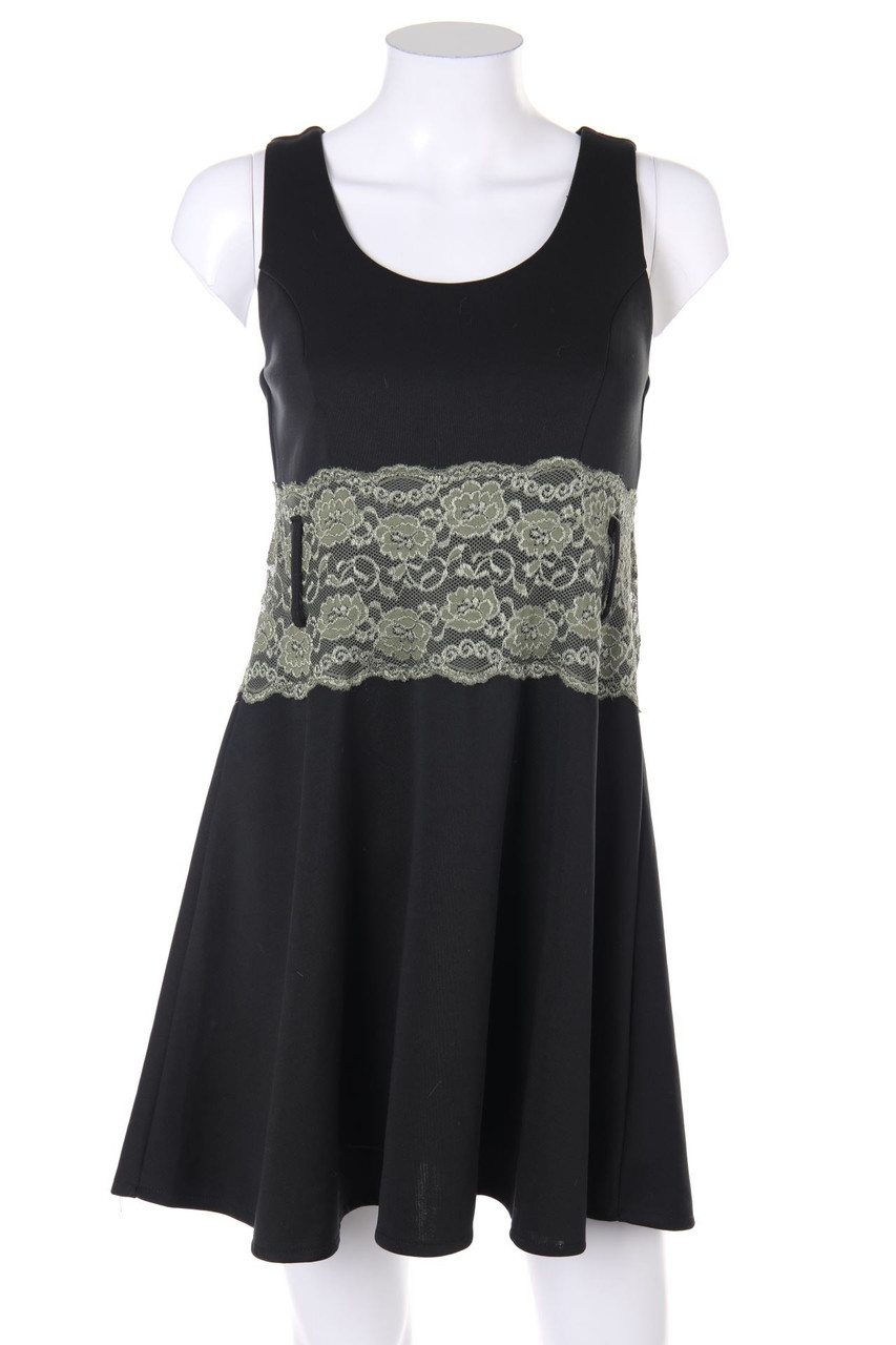 Y.Yendi - Kleid mit Spitzen-Einsatz - S