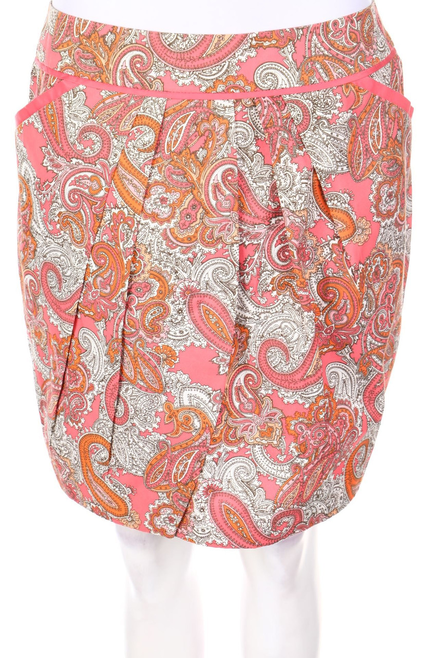 H&M - Minirock aus Baumwoll-Mix mit Paisley-Print - D 42