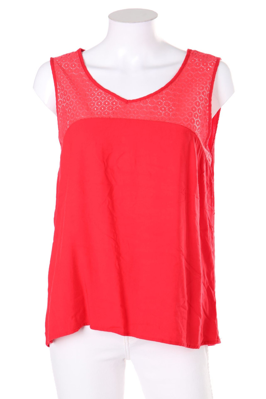 VERO MODA - Blusentop mit Spitzen-Einsatz - L