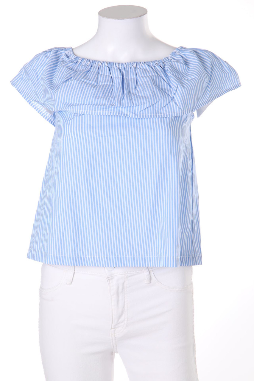 H&M DIVIDED - Volant-Bluse mit Streifen - D 34