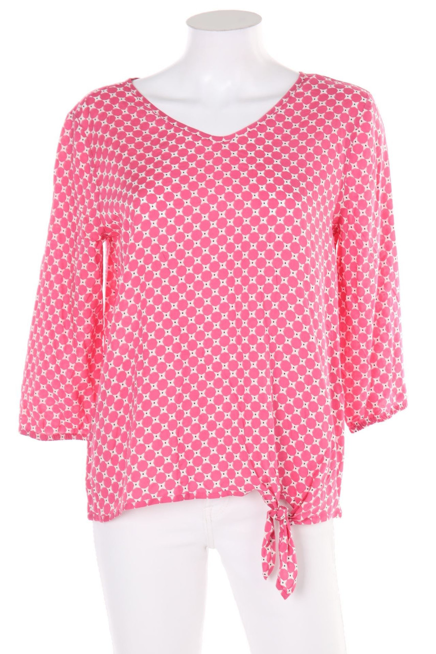 comma - Bluse mit 3/4-Ärmel mit geometrischem Muster - D 36