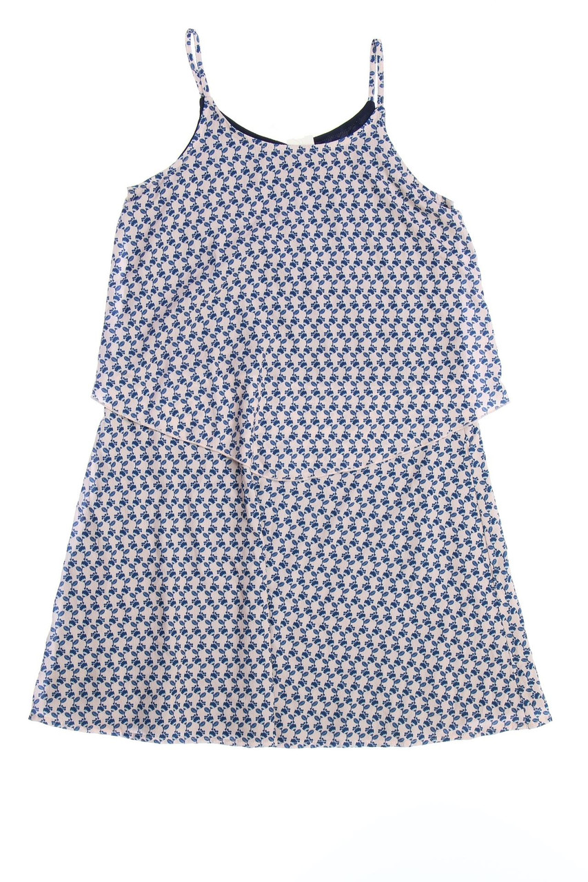 SECONDHAND - Kleid im Layer Look mit floralem Muster - 164