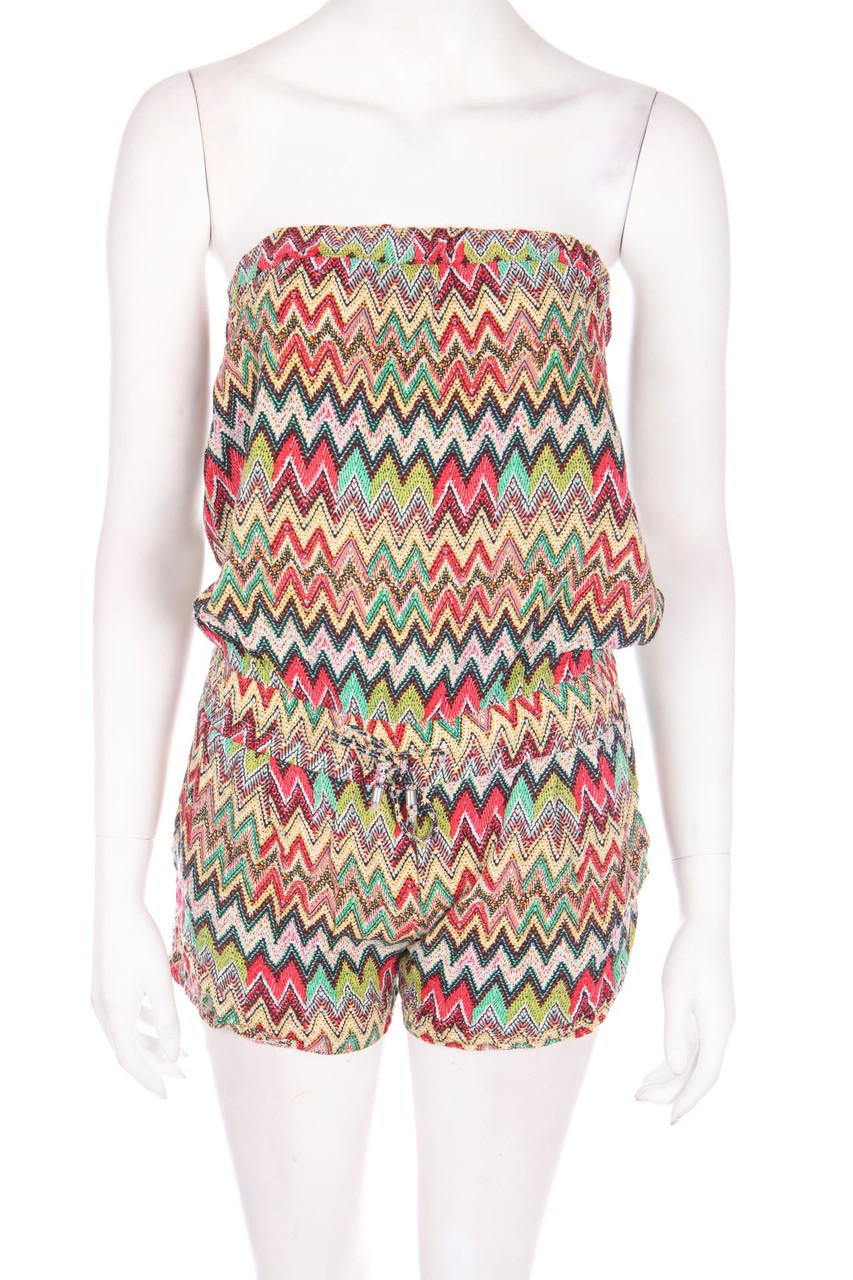 Fde la passion - Playsuit mit Zickzack-Muster - S