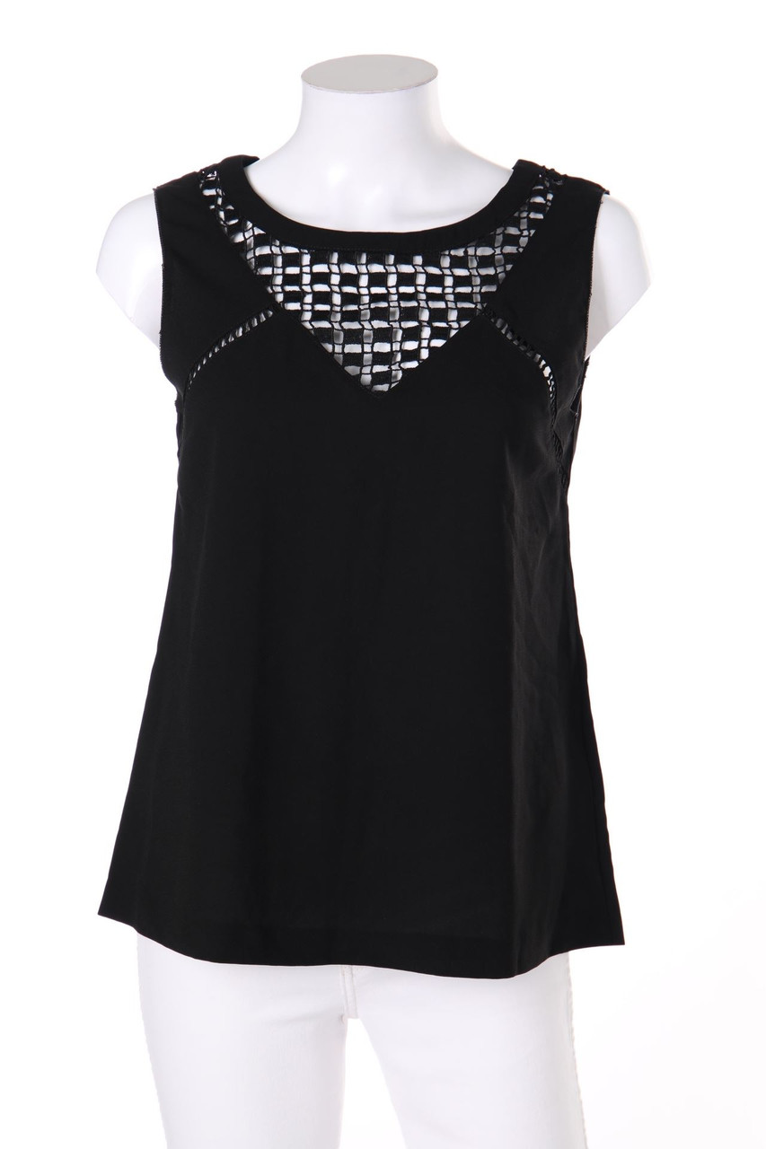 An´ge - Blusentop mit Spitzen-Einsatz - D 36