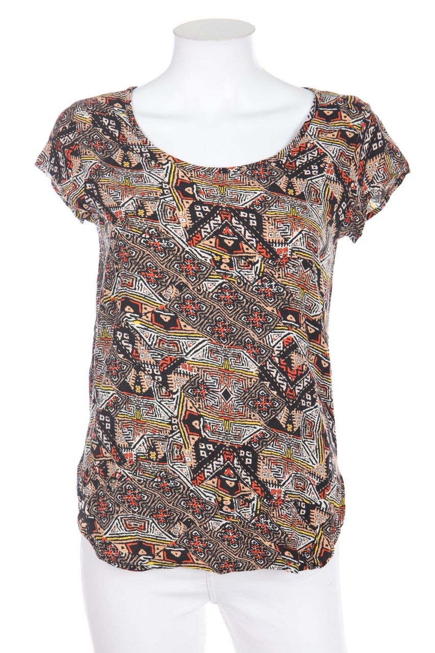 jennifer taylor - Kurzarm-Bluse mit Ethno-Print - XS