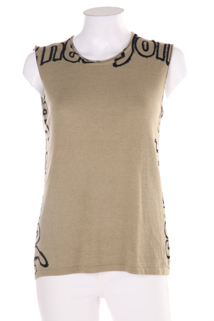 JONES - Strick-Top mit Strass-Steinen mit Logo-Print - D 40