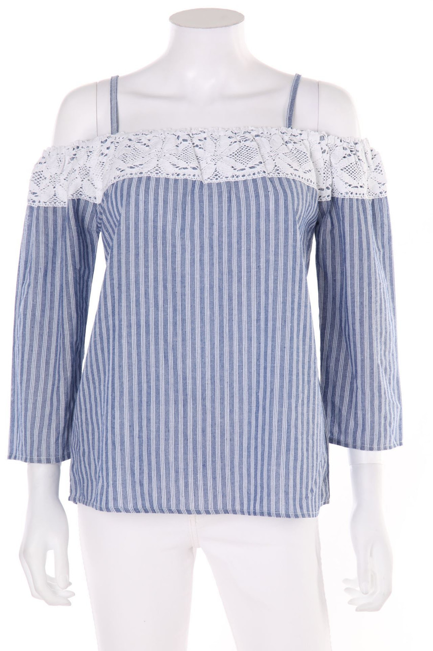 COLLOSEUM - Bluse mit Häkelspitze - S