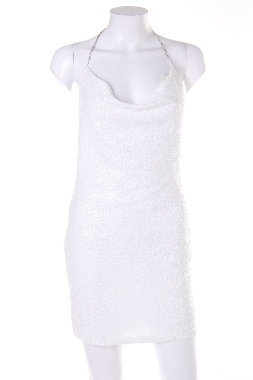 SHEIN - Kleid mit Pailletten mit Wasserfall-Ausschnitt - S