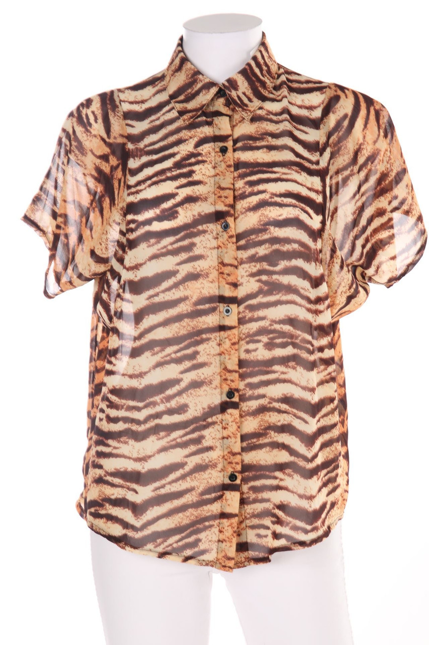 zebra - Hemd-Bluse mit kurzem Ärmel mit Batwing-Ärmeln mit Animal-Print - D 34-36