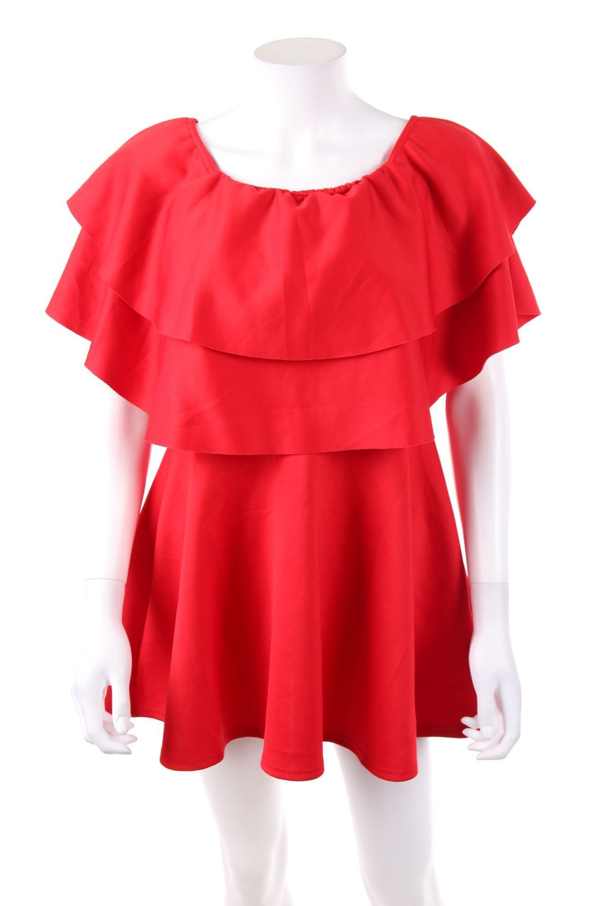 PRETTYLITTLETHING - Kleid im Layer Look - D 34