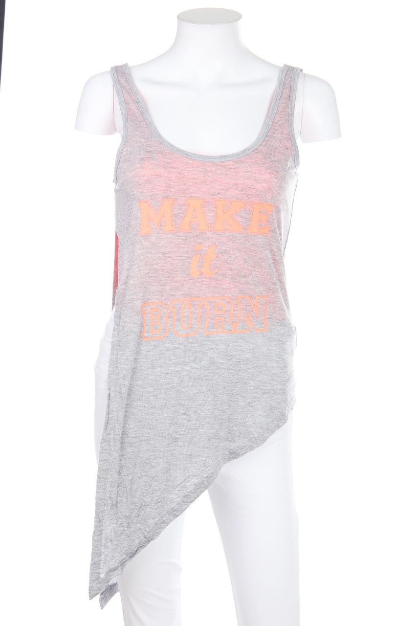 SECONDHAND - Sport-Top im Layer Look mit asymmetrischem Schnitt - M