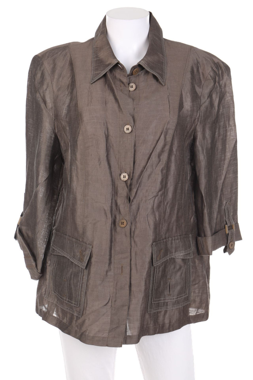 bianca - Blazer-Jacke mit aufgesetzten Taschen - D 42