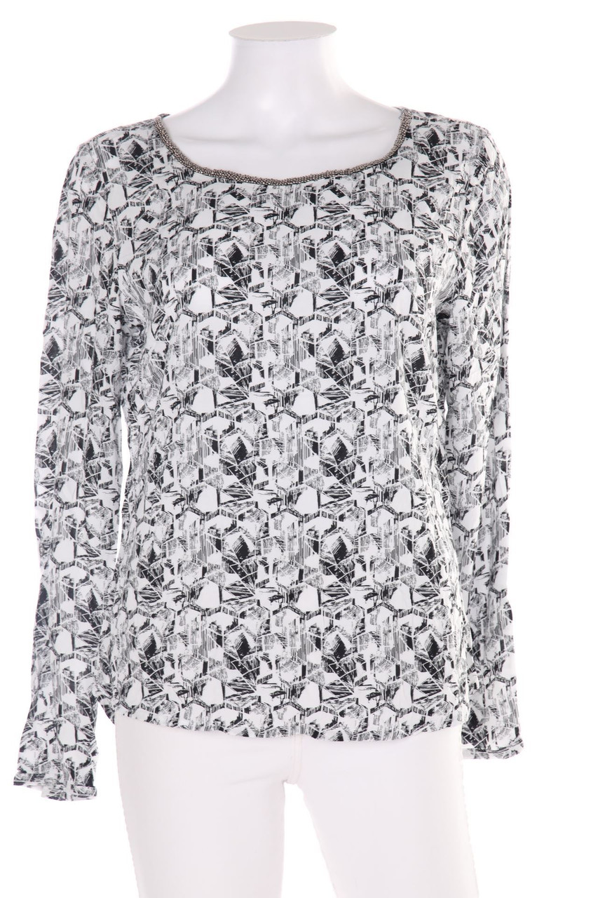 Street One - Print-Bluse mit Roll-up-Manschette - D 38