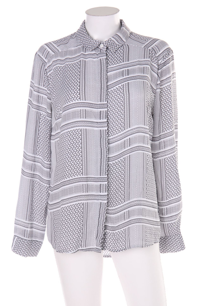 AMISU - Bluse mit Karo-Muster - L