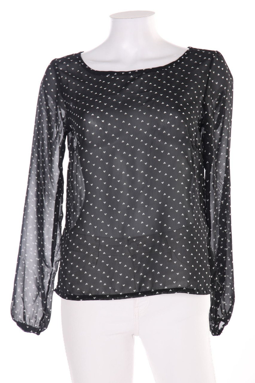 RAINBOW - Chiffon-Bluse mit Gummizug - D 36