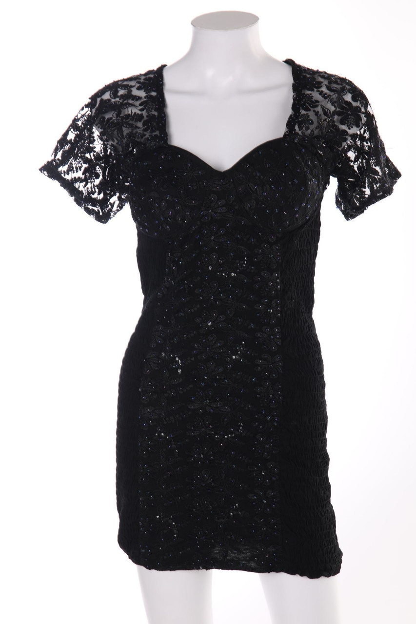 Ohne Label - Party-Kleid mit Pailletten - D 36